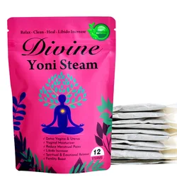 12 Pcs Divine Yoni Steam Herbs Vagina Moisturizer Menstrual Pain Relief Wash Intimate Womb Detox Douche Tea Pussy SPA Anti Odor