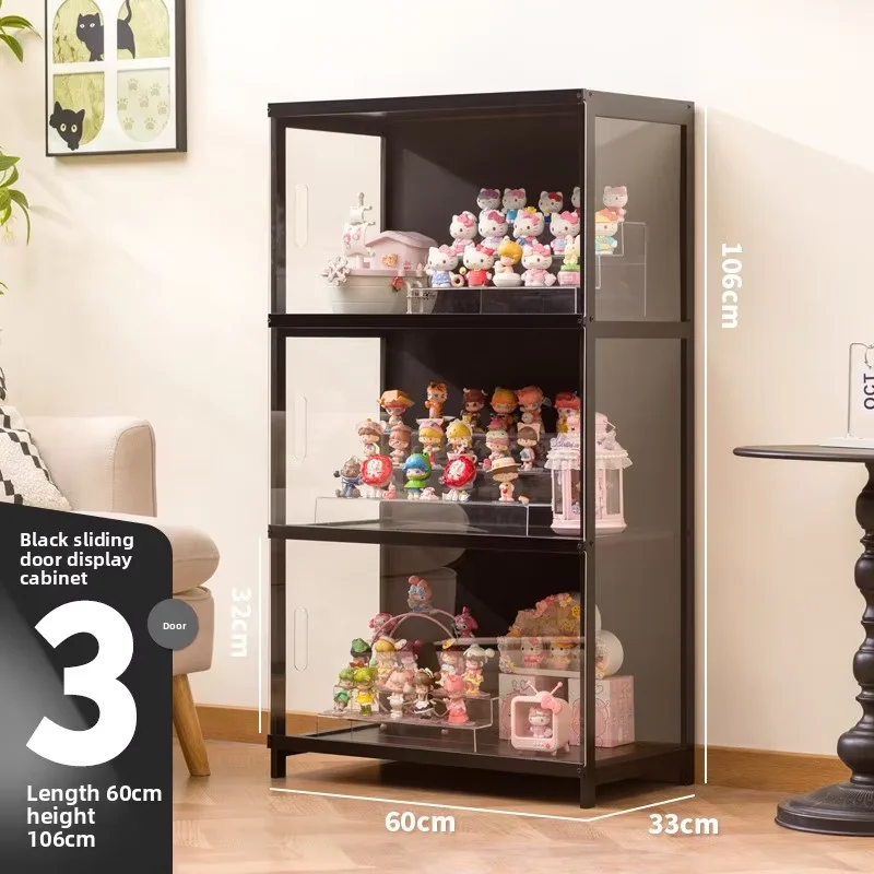 High definition transparent acrylic collection cabinet, model toy doll display cabinet, living room multi-layer storage cabinet