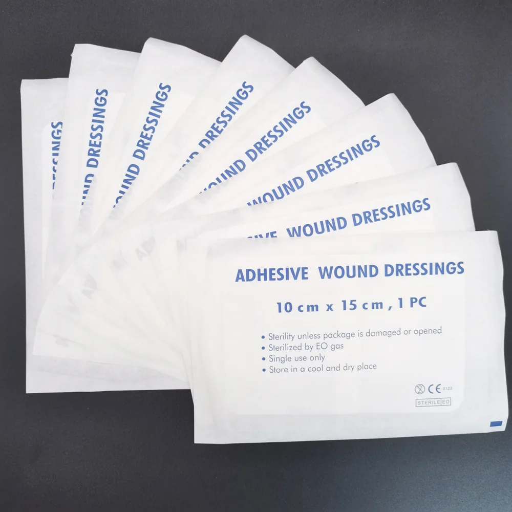 10 stücke Nicht-woven Medical Adhesive Hämostase Gips Wunden Dressing Pflaster Bandage Sterilisation Wunde Erste Hilfe Werkzeug – Detail 10