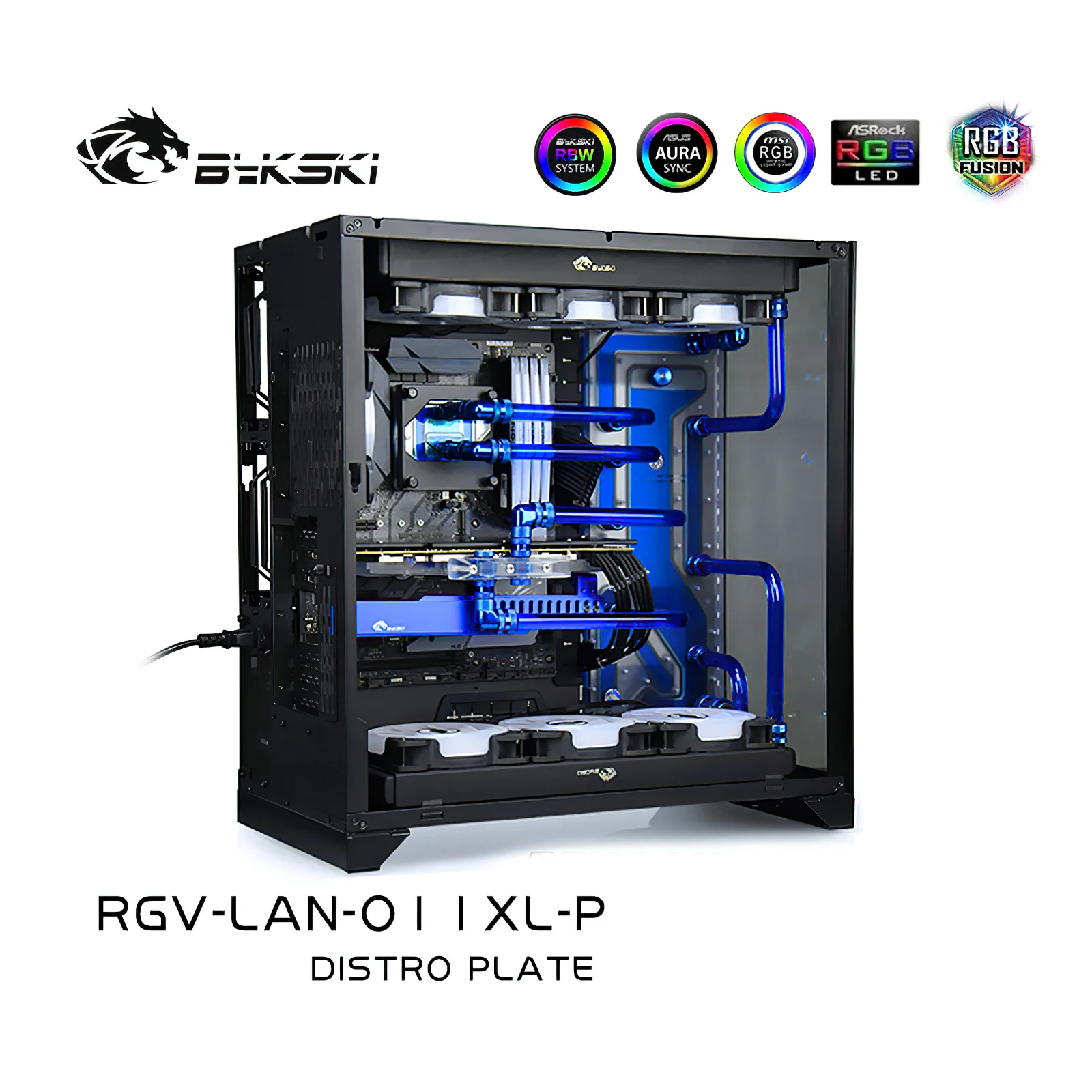 Bykski Distro Plaat Voor Lianli O11 Dynamische Xl Chassis RGV-LAN-O11XL-P