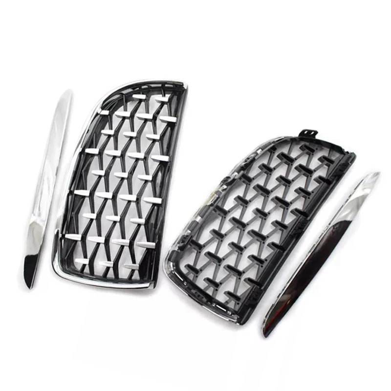 Chrome Diamond Meteor Latest Style Grill Grille For -BMW 3 Series E90 E91 325I 328I 335I Pre-LCI 2005-2008