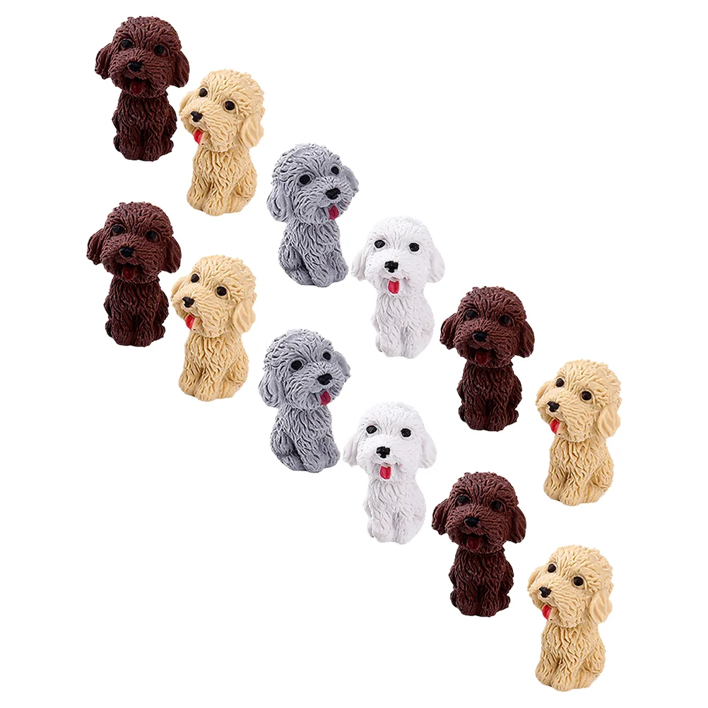 

24 PCS Bulk Toys Puppy Eraser Mini Animal Rubber Erasing Stationery Prize Novelty Cartoon Lovely Child