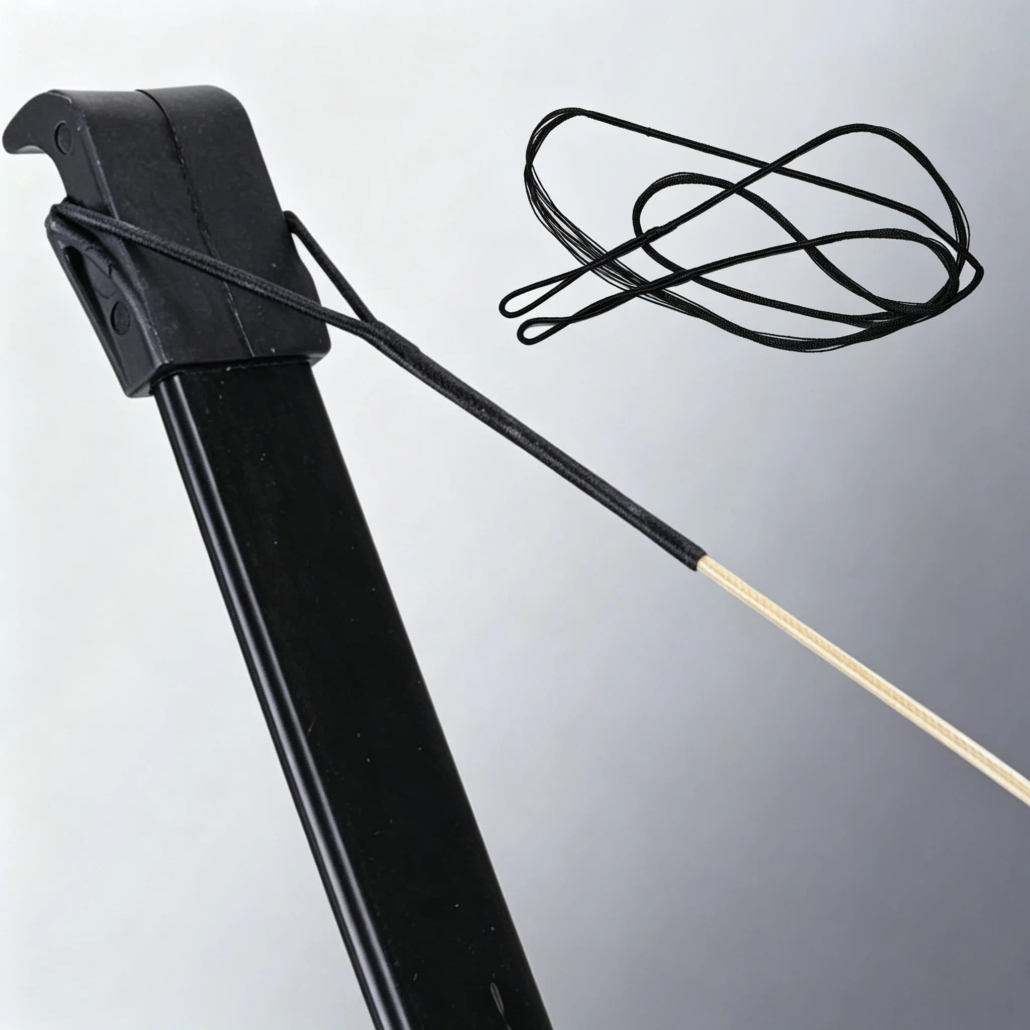 12 strands Stretch-Resistant Bow String Reinforced Loops for Recurve Bow Target Shooting & Practice