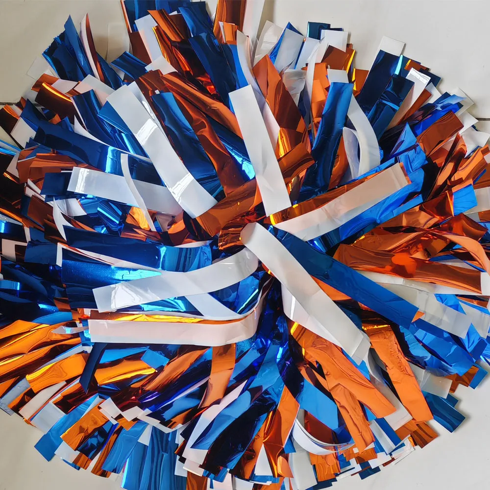 Индивидуальные металлические шарики для черлидинга с двойной головкой и пластиковой ручкой нестандартного размера и цвета