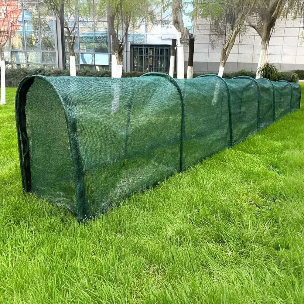 Portable Chicken Tunnel for Yard Easy Assemble Chicken Tunnel Foldable Chicken Tunnel Portable Poultry Run Predator-proof