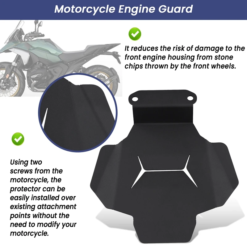 Motorcycle Accessories Engine Housing Guard Protector Cover For BMW R1300GS R1300 R 1300 GS Adventure 2023 2024 image 3