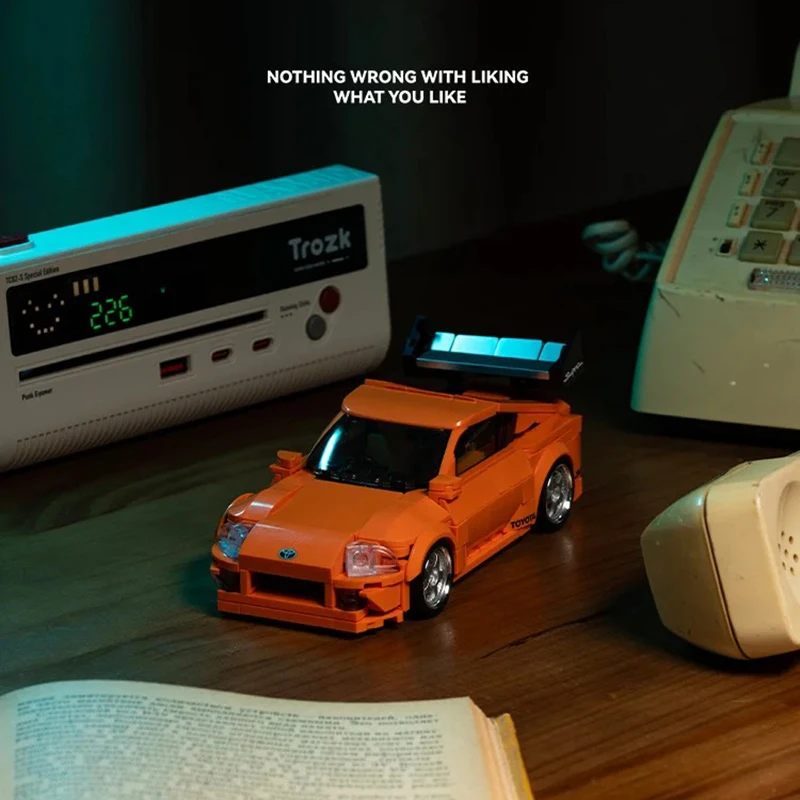 

Pinbo Building Block Car Super Mk4 Eight-Compartment Car (Orange Pioneer) Toy Car, Building Block Toys, Building Block Car, Christmas Gift, Birthday Gift, Party Gift, Easter Gift, Collector's Toy Car Model