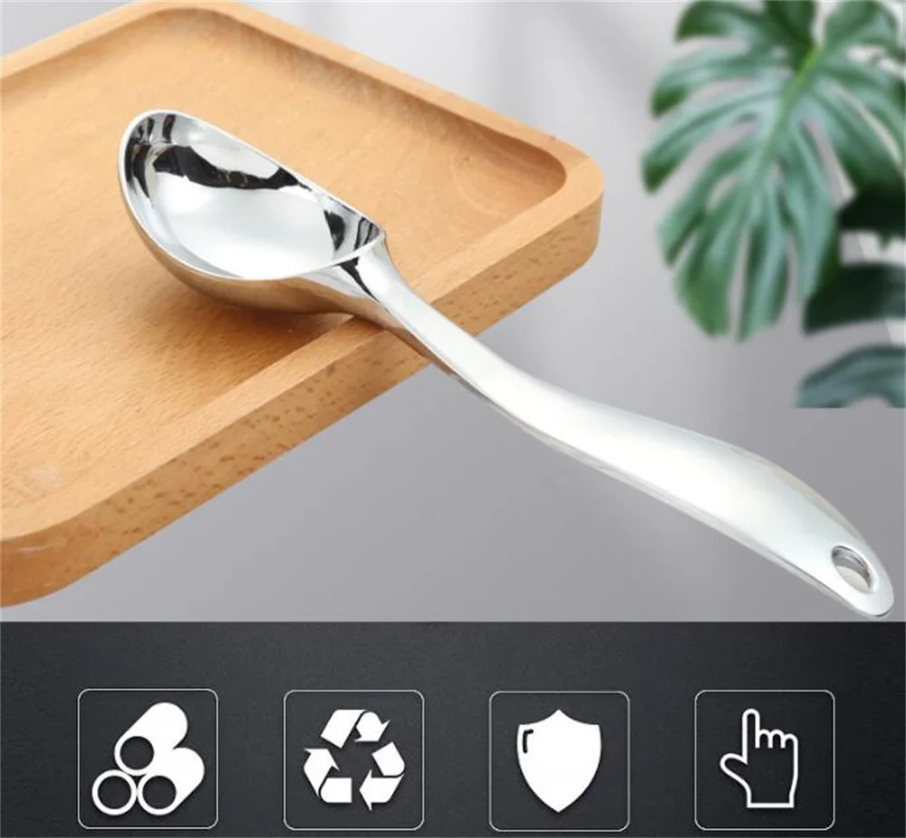 New 20 pcs/lot Spoons Ice Cream Scoop Easy Grip Handle Heavy Duty Icecream Scoop With Non-Slip