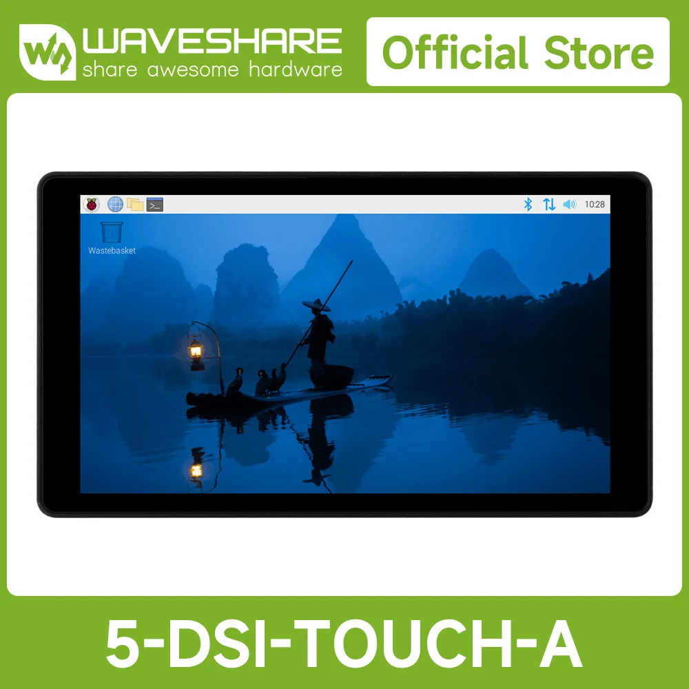 Waveshare 5inch DSI Capacitive Touch Display,720×1280, IPS, Optical Bonding Toughened Glass Panel, DSI Interface, 5-Point Touch
