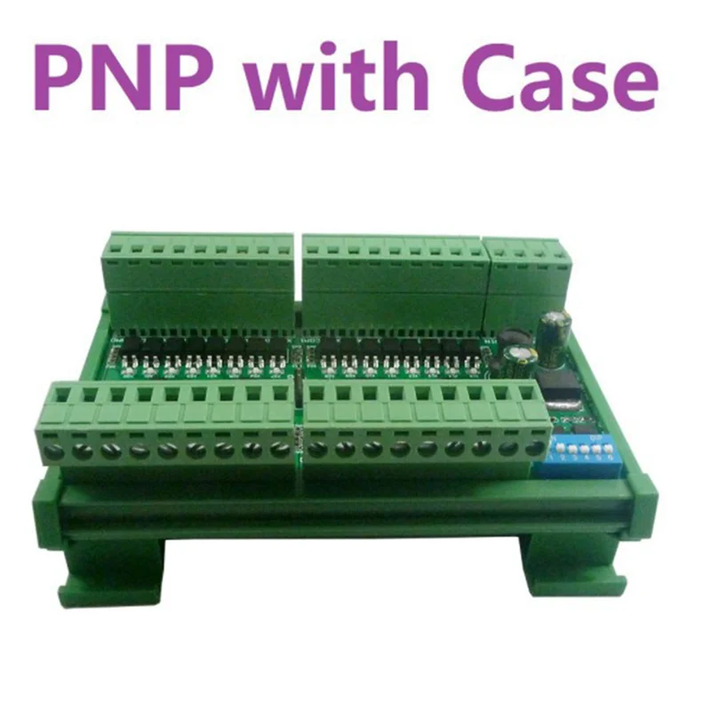 Solid 2X 32Ch PNP Isolated Digital Input RS485 Modbus Rtu Controller 12V 24V PLC Switch Quantity Acquisition Board(With Case)