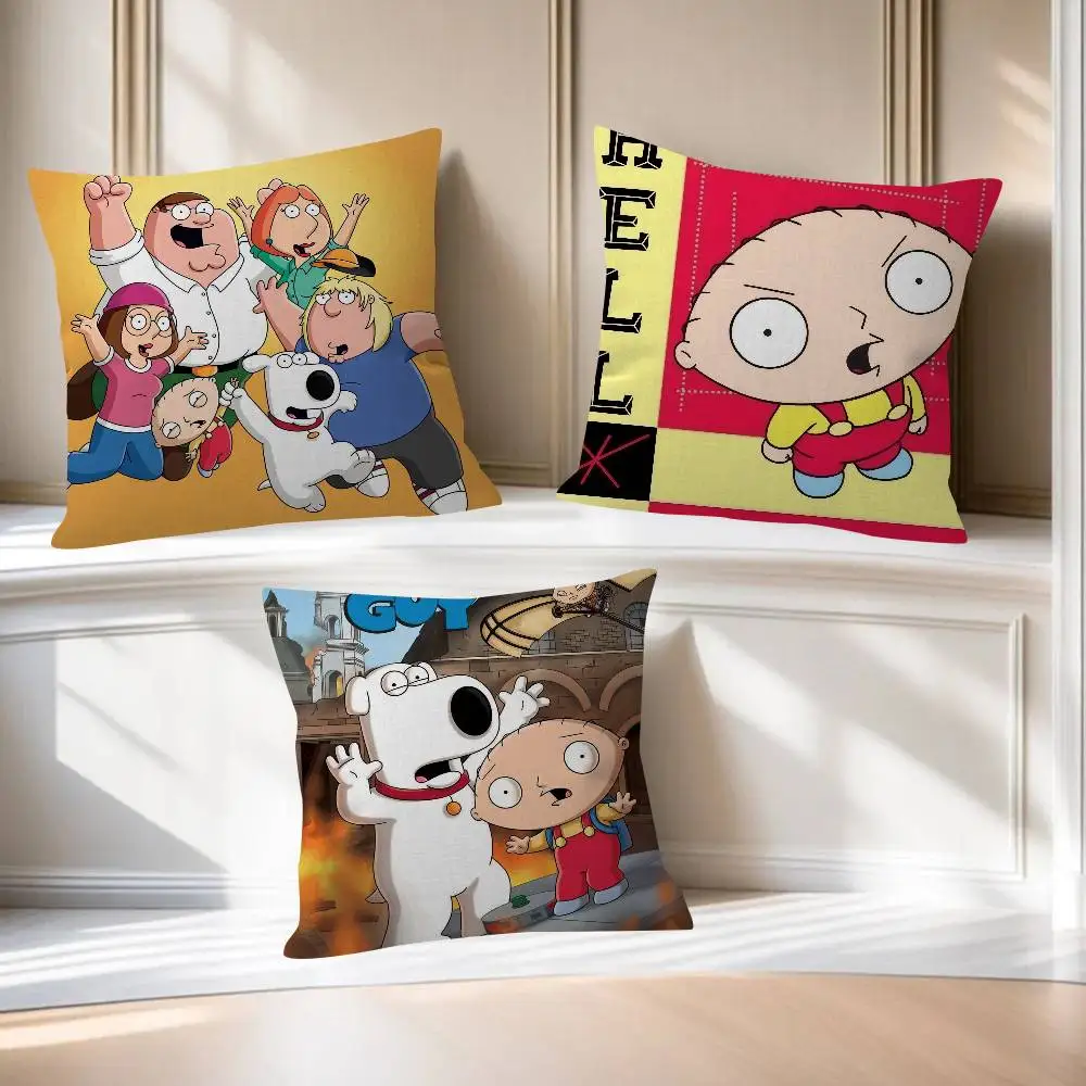 

Подушка с изображением персонажей аниме F-Family G-Guy, подарок, декоративная подушка для дома и офиса, чехол для подушки для спальни, дивана, автомобиля