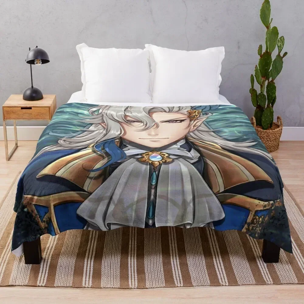 

neuvillette (genshin) Throw Blanket Breathable Lightweight Blanket for Adults Kids