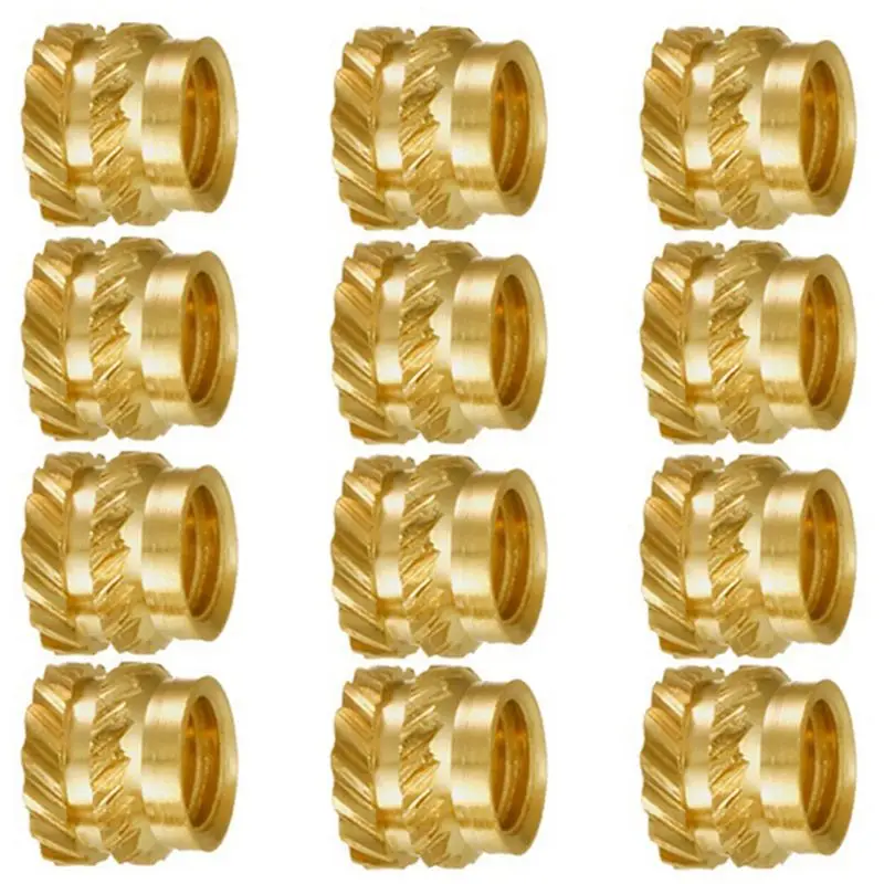 Classic-600Pcs M3 Thread Knurled Brass Threaded Heat Set Heat Resistant Insert Embedment Nut,M3X5X4,For 3D Printer Voron 2.4 Etc