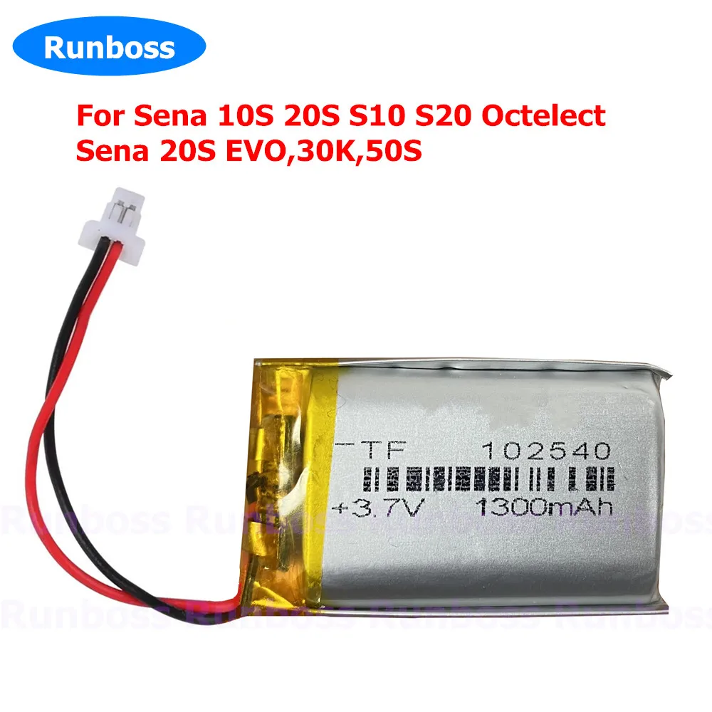 1-4PCS New 3.7V 1300mAh Rechargeable Battery For Sena 30K,Sena 50S SP75 S7A-SP75 Motorcycle Bluetooth Headset, Helmet Intercom