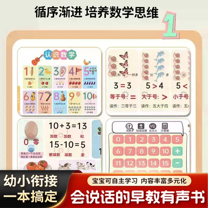 幼児向け認知教育玩具、広東語・英語・中国語の三言語対応指差し読み上げ式早期教育音声ブック
