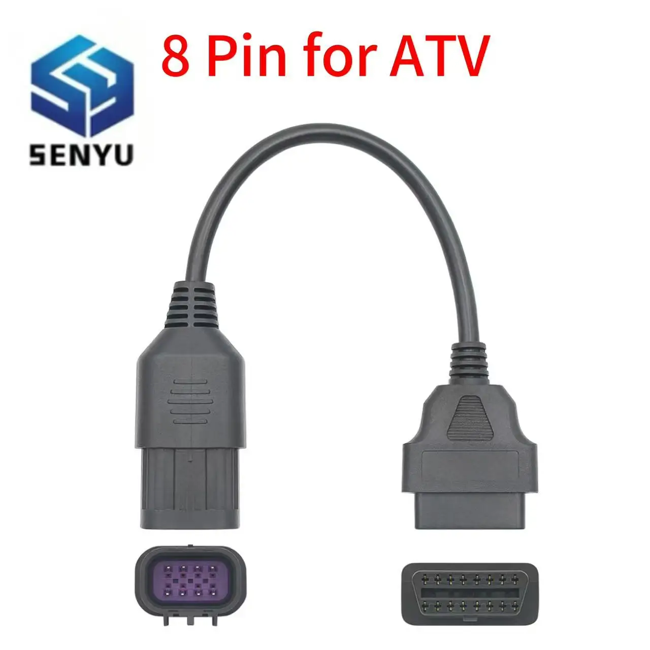 

Диагностический адаптерный кабель с 8PIN на 16PIN, удлинительный кабель OBD2 для Bombardier All Terrain Moto для BRP 8-контактный ATV UTV мотоцикла