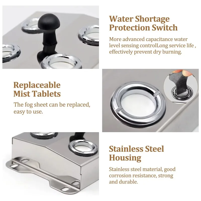 صانع الرذاذ المرطب الصناعي بالموجات فوق الصوتية 10 رؤوس مبيد #3