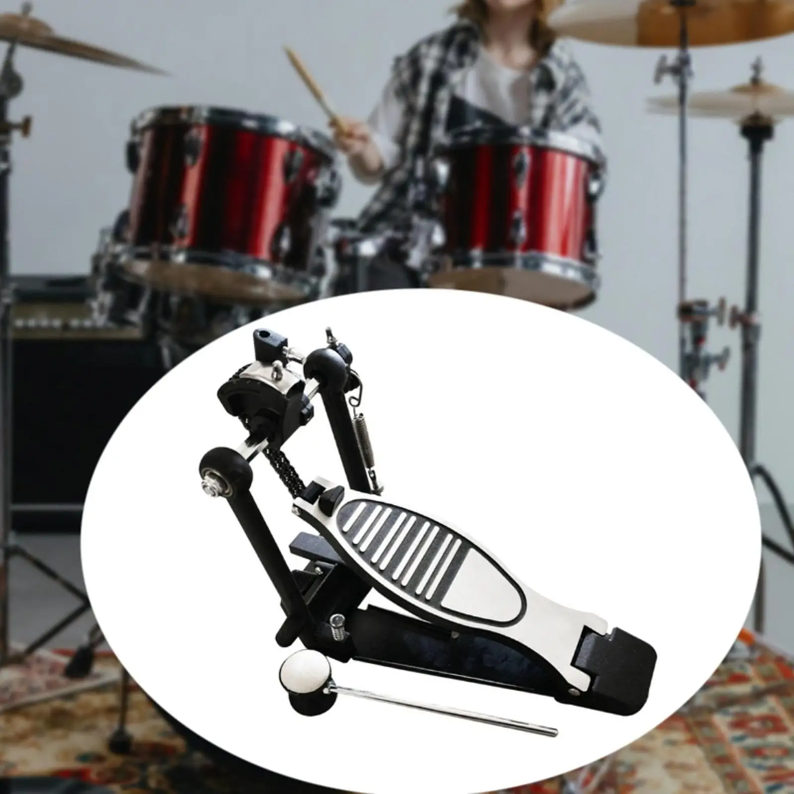 

Bass Drum Pedal Heavy Duty for Jazz Drums Drum Practice Instrument Accessory