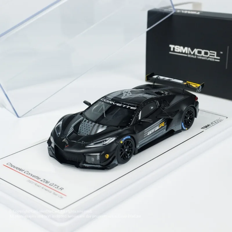 

TSM 1:43 Chevrolet Corvette Z06 GT3.R # Модель автомобиля из смолы 3 2023, подарочная игрушка для друзей, коллекционное украшение для взрослых.