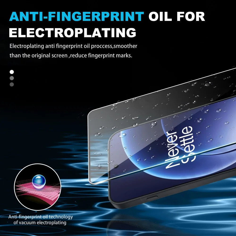3 قطعة الزجاج المقسى ل OnePlus 15 13 12 11 10 Pro Nord 5 CE 5 2025 منحني غطاء كامل واقي للشاشة