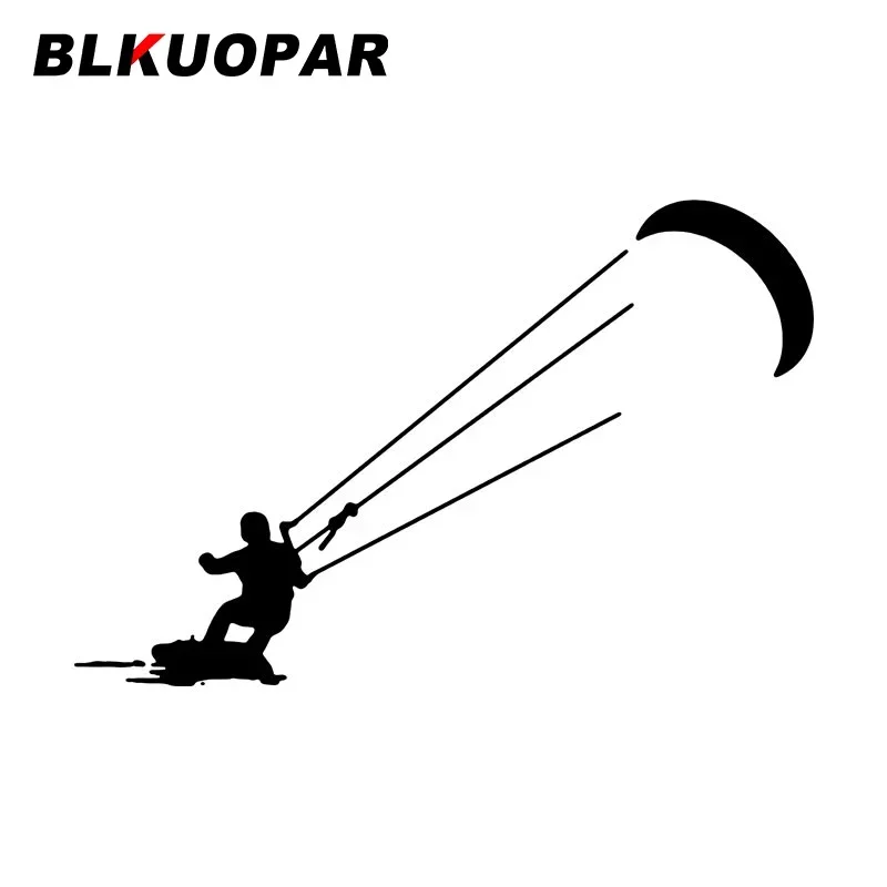 BLKUOPAR Kitesurfing Car Stickers Creative ATV Anime Decal Personality Waterproof Refrigerator Air Conditioner Car Accessories