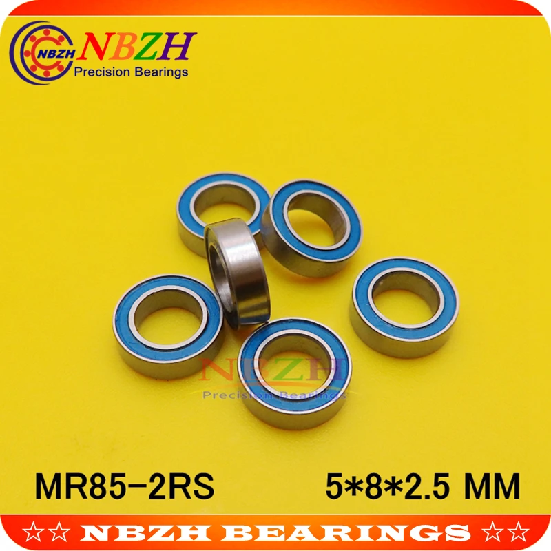 NBZH  10pcs 675ZZ  MR85-2RS SMR85ZZ SMR85-2RS ZZ 2RZ L-850 Deep Groove Ball Bearings 5 x 8 x 2.5mm High Quality