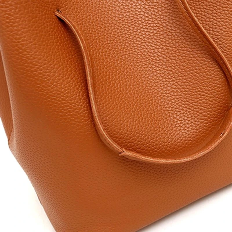 A3PE 4pcs/Set Kulit Wanita Tas Tas Tas Tote Tote Card Holder Purse Satchel Top Handle Bags