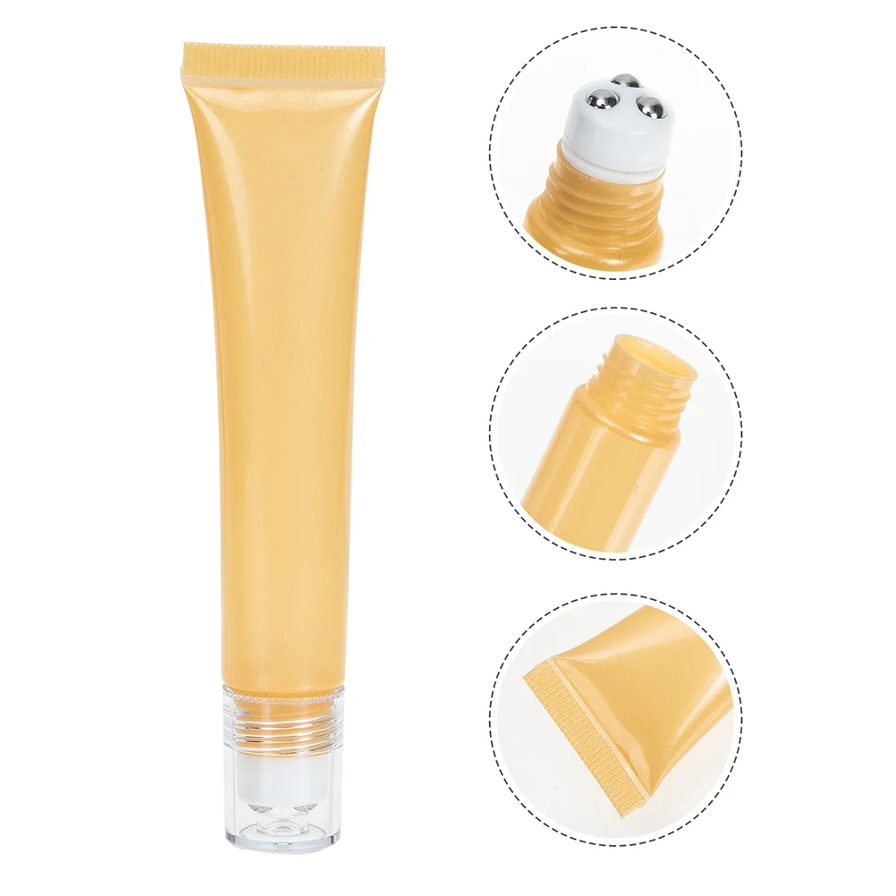 4 ชิ้น Squeeze Tube Eye Cream Travel ขวดน้ํามันพลาสติก Essential Roller Inserts