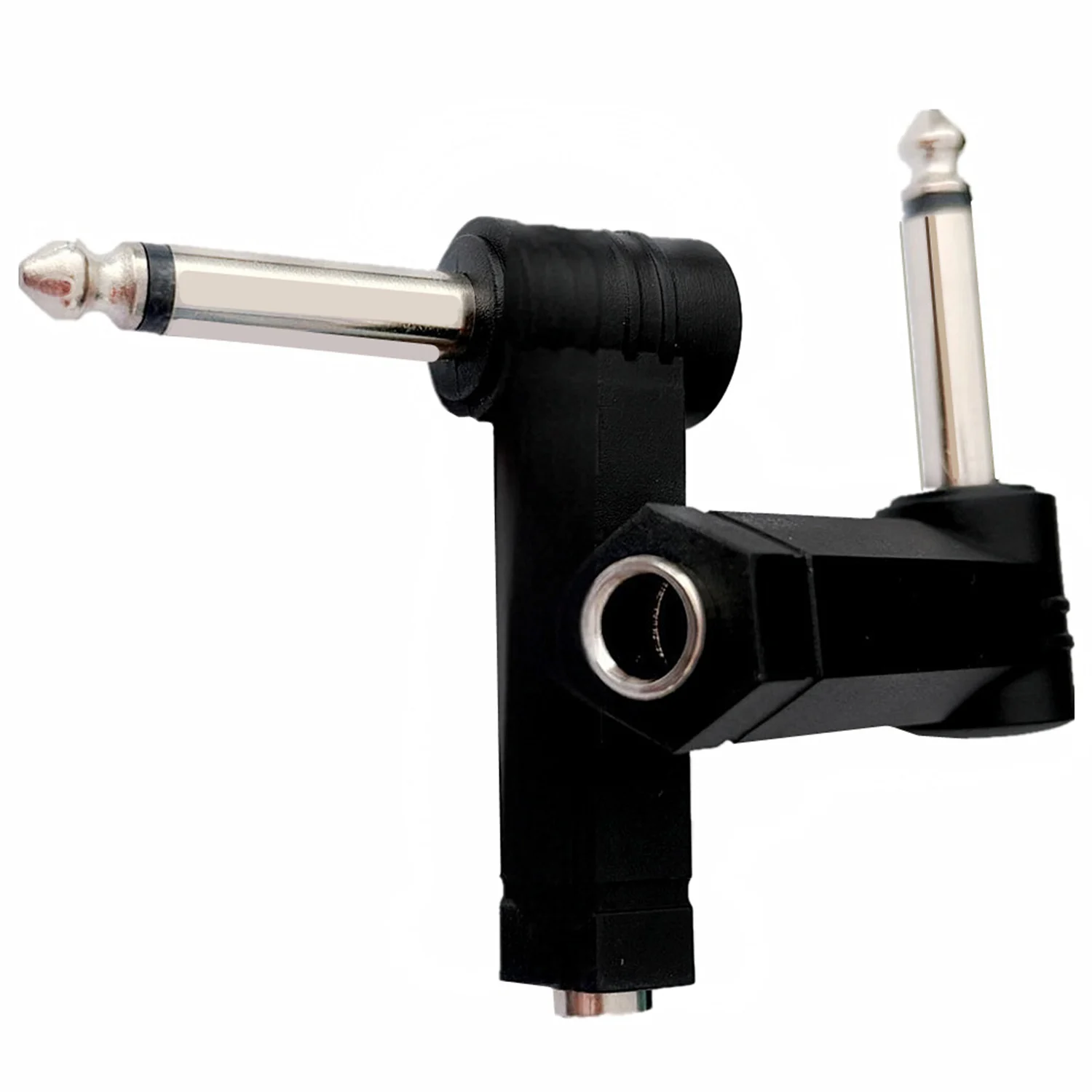 6.35mm Male To Female TS Mono Stereo Audio Connector Right Angle Speaker Guitar Headphone Cable Adapter for Speaker Studio