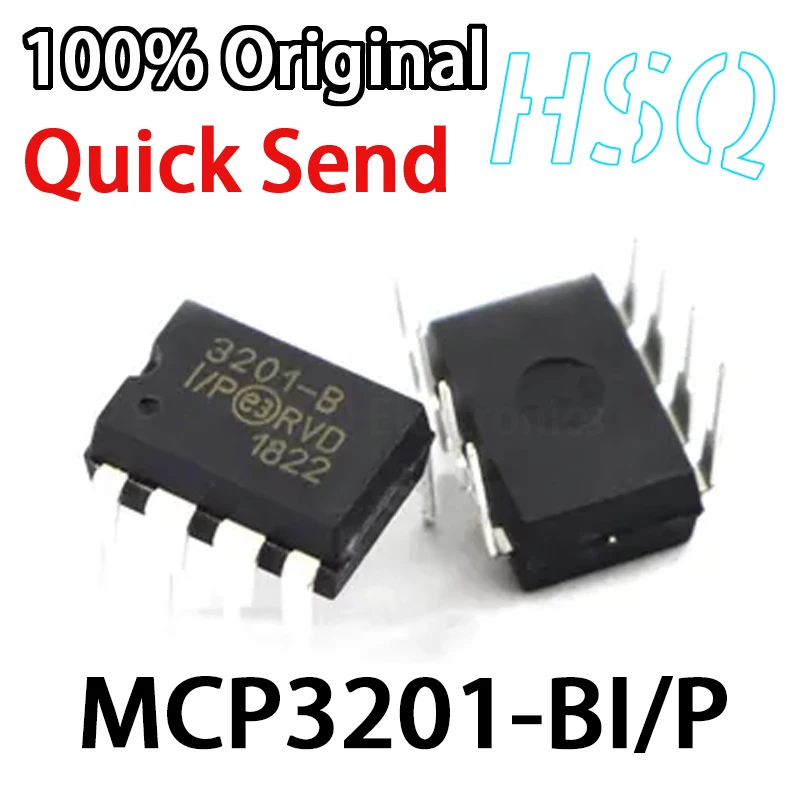 

1PCS MCP3201-BI/P MCP3201-B Inline DIP8 Analog To Digital Converter Chip