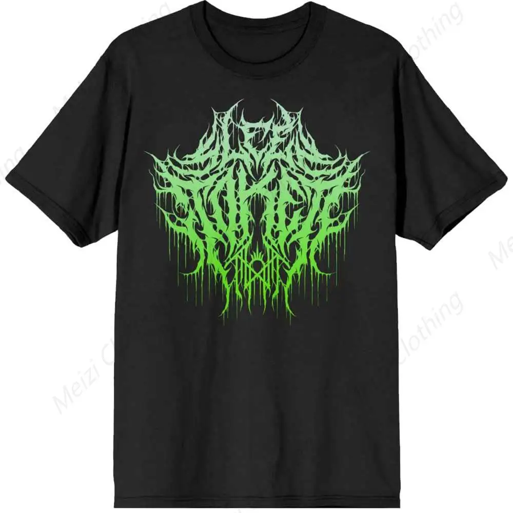 

Death Metal Logo T-shirt Size Fashionable Cool Black Personalized Shirt Cotton Loose Casual Street Short Sleeve