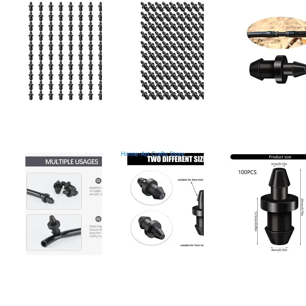 Y3NA 100 Divisions Global 1/4 Foot Drop Tube End Headpieces Tall Effect Resistant Barbed Outlets for Behindthescenes and