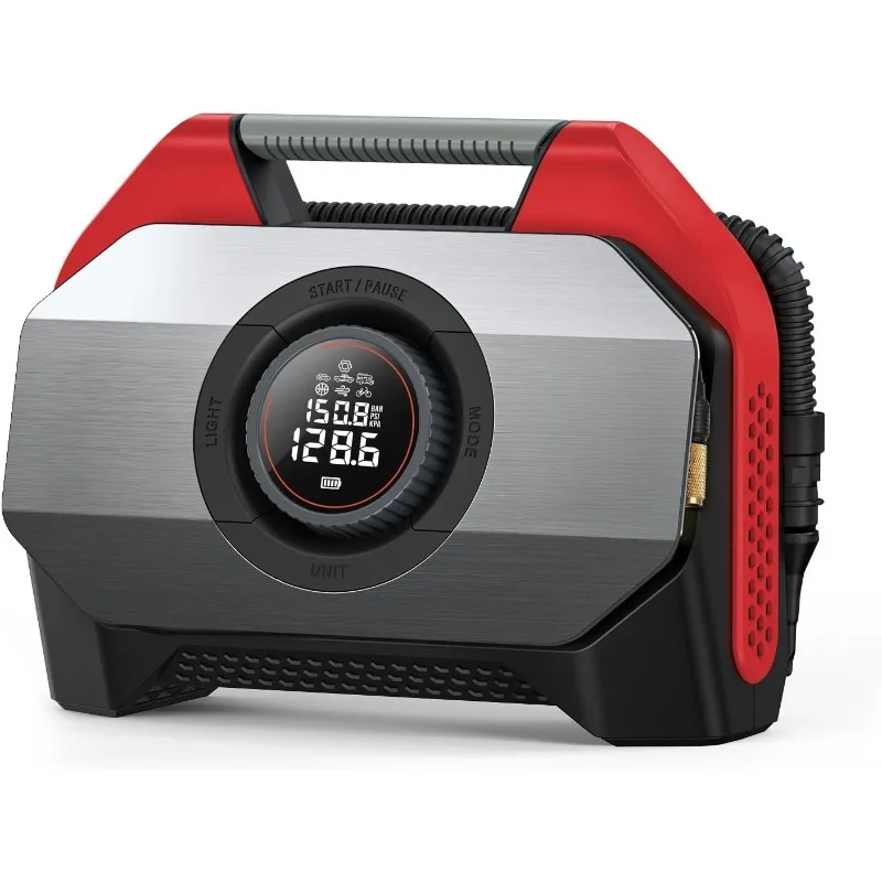 

Vortex S6 Tire Inflator Portable Air Compressor for Heavy-Duty Vehicle, Cordless Air Pump for Car & Inflatables with 19