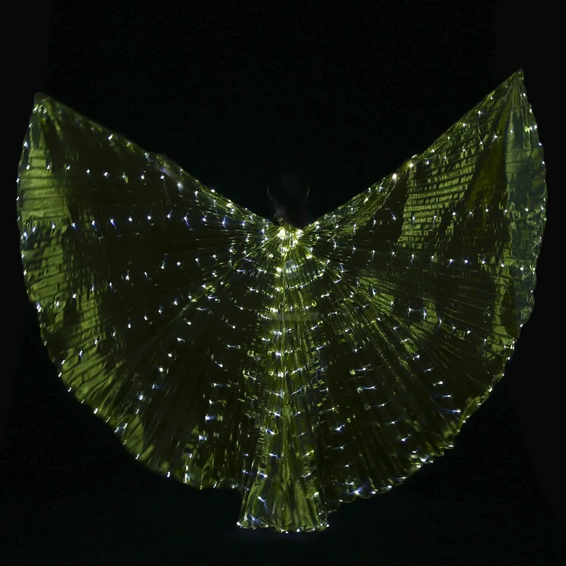 

Women LED Light Isis Wings Belly Dance Costumes 360 Egyptian Sticks Performance New Arrival DJ LED Wings