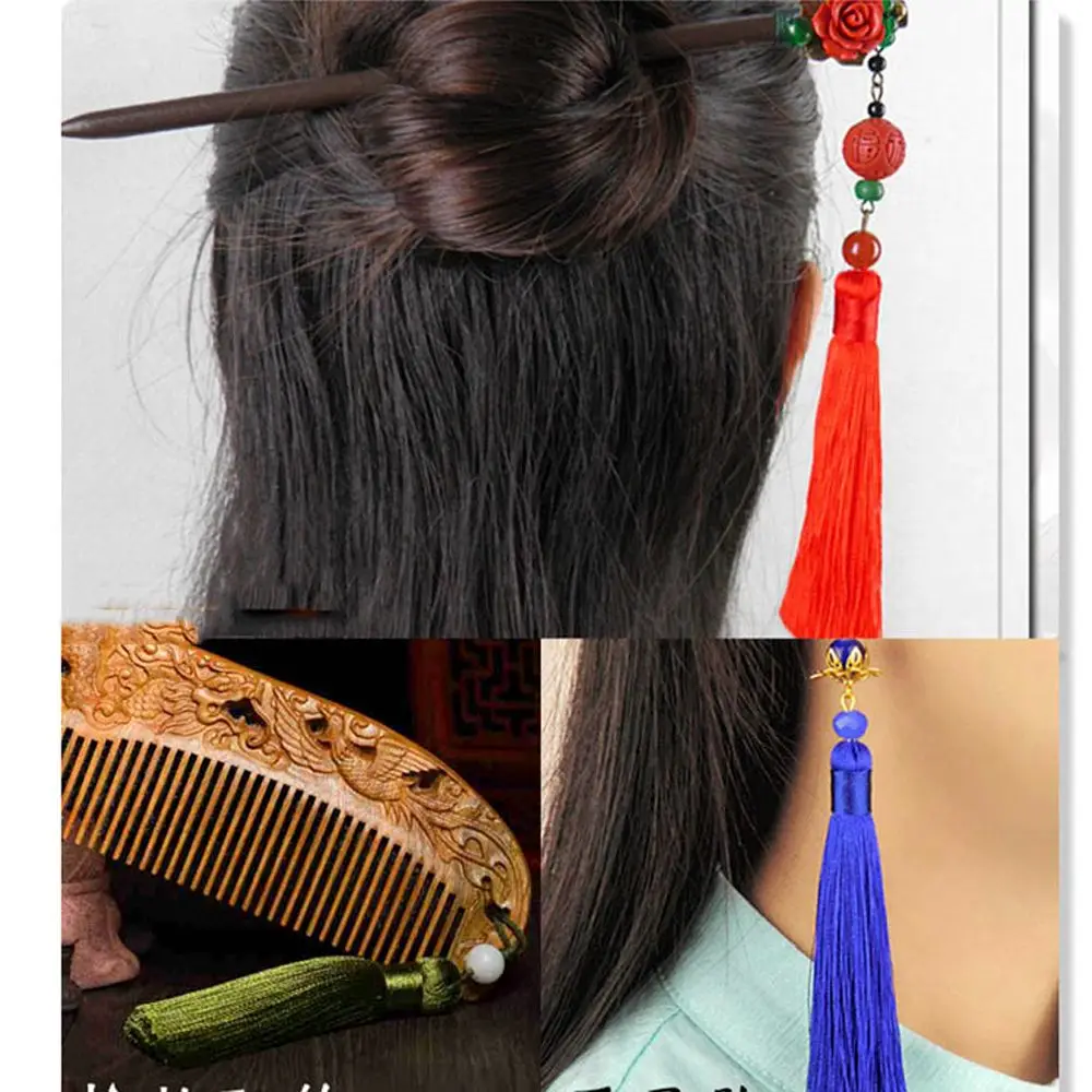 Gantungan Kunci Mobil Bentuk Rumbai, Anting Gantungan Rumbai, Rumbai Sutra, Gantungan Rumbai Tali, Aksesoris Rumbai