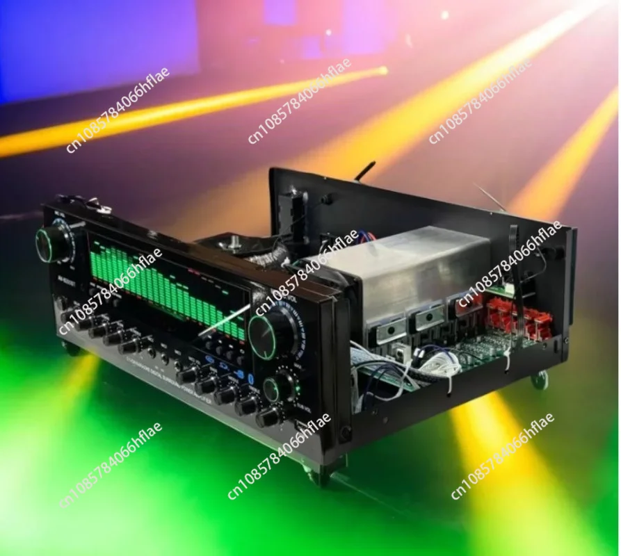 Multi‑power 2200W‑8000W 7.1‑Channel Large‑Screen HIFI Power Amplifier, Subwoofer High‑Fidelity Audio Amp