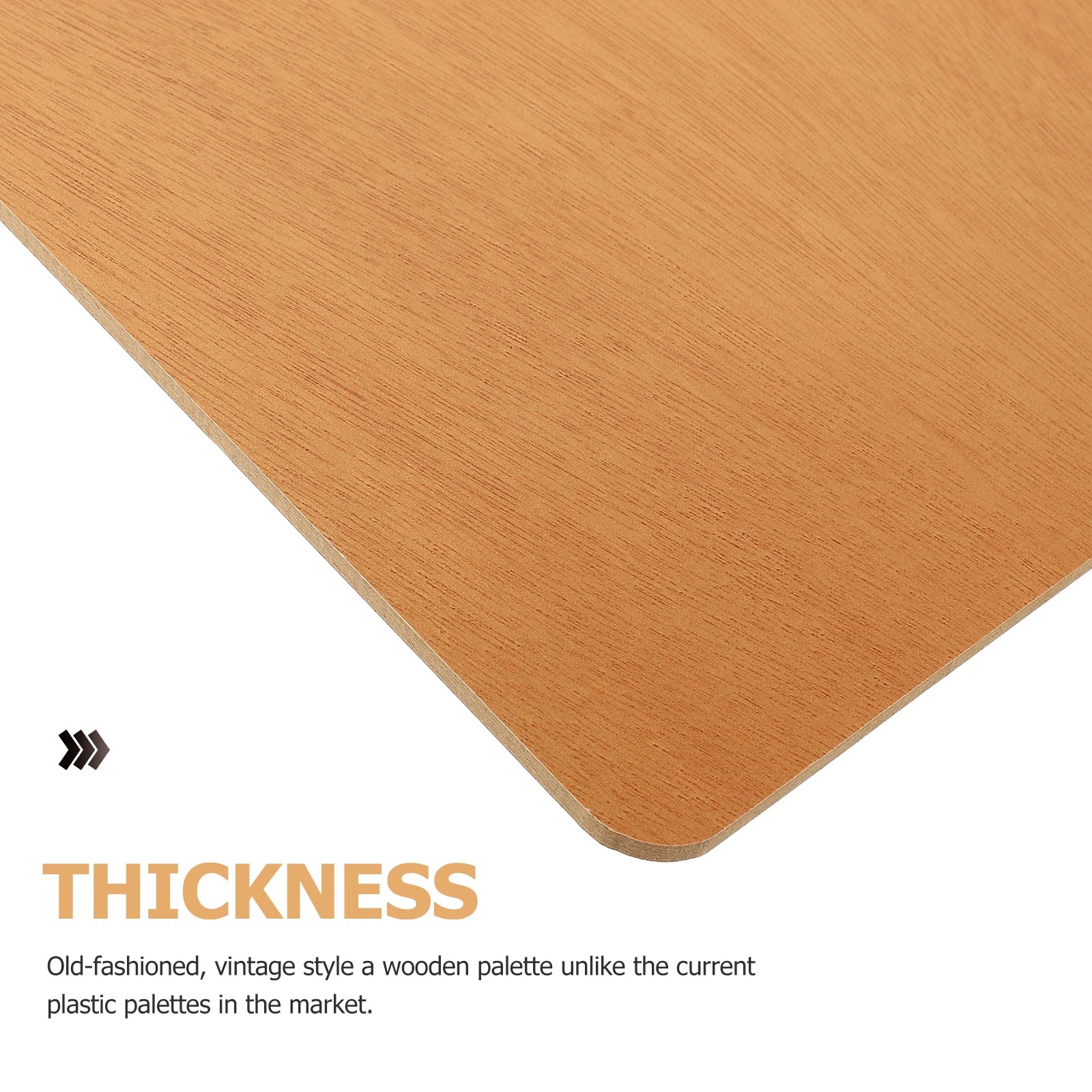 

Wooden Painting Palette 20X30Cm Smooth Oil Coated Vintage Style Art Supplies Wood Palette For Oil Acrylic Color Mixing