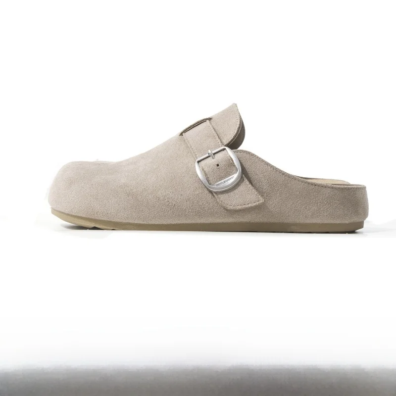 

Unisex Flat Bottomed Slip-On Sandals Fashionable Lazy Casual Shoes Spring Outdoor Wearable Birkens Style Clog Shoes for Men