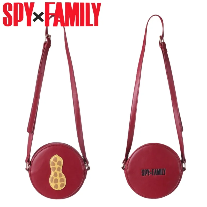 

SPY×FAMILY Shoulder Bag Cartoon Anya Forger Round Peanut Crossbody Bag Anime Merchandise Holiday Gift Commuting Casual Fashion