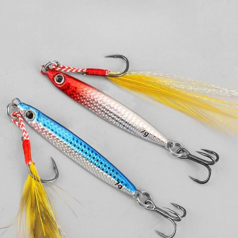 

5pcs Metal Cast Jig 7g-40g Spoon Fishing Lure Shore Casting Jigging Fish Sea Bass Artificial Bait Tackle Swim Bait Fishing Lures