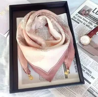 Luxury Magnetic Buckle Silk Scarf Women Print Square Scarf For Autumn Winter Warmth And Cold Resistance Fashionabl Scarves 2