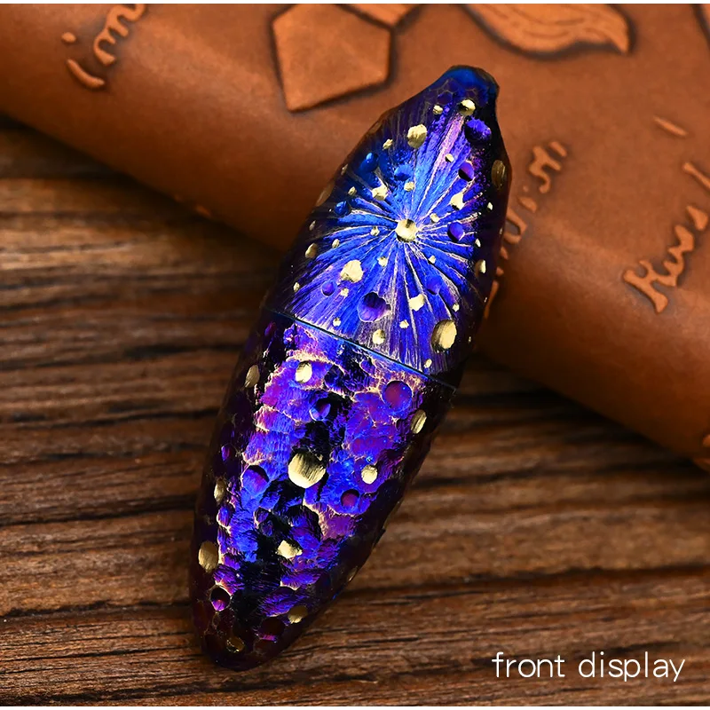 Star Sky Limited Mini Titanium Fuel Oil Lighter Waterproof Moisture Proof EDC Tool with Sealed Compartment for Medicine