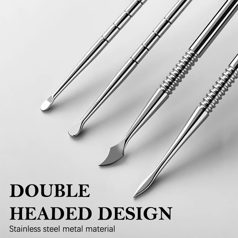 

Двуглавая кисть для наращивания ногтей, палочка для удаления клея, шпатель для удаления геля, инструмент для удаления лака для ногтей из нержавеющей стали