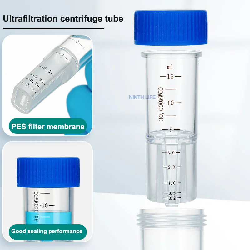 4ml Ultrafiltration Tube Ultrafiltration Centrifuge Tube Protein Concentration Tube Separation Tube 5~100KD Biological Test Tube