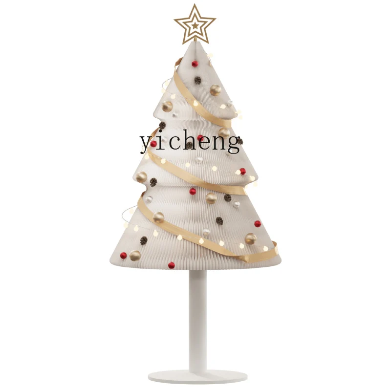 Tqh Christmas Tree Indoor Living Room Floor Stand Decoration Shopping Window Decoration Festival Christmas