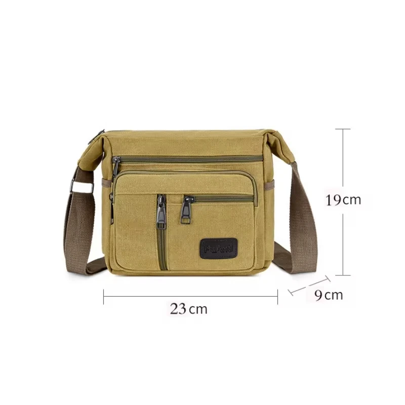 Men Canvas Shoulder Bags Casual Tote Travel Men's Crossbody Bag Luxury Messenger Bags Fashion High Quality Handbag