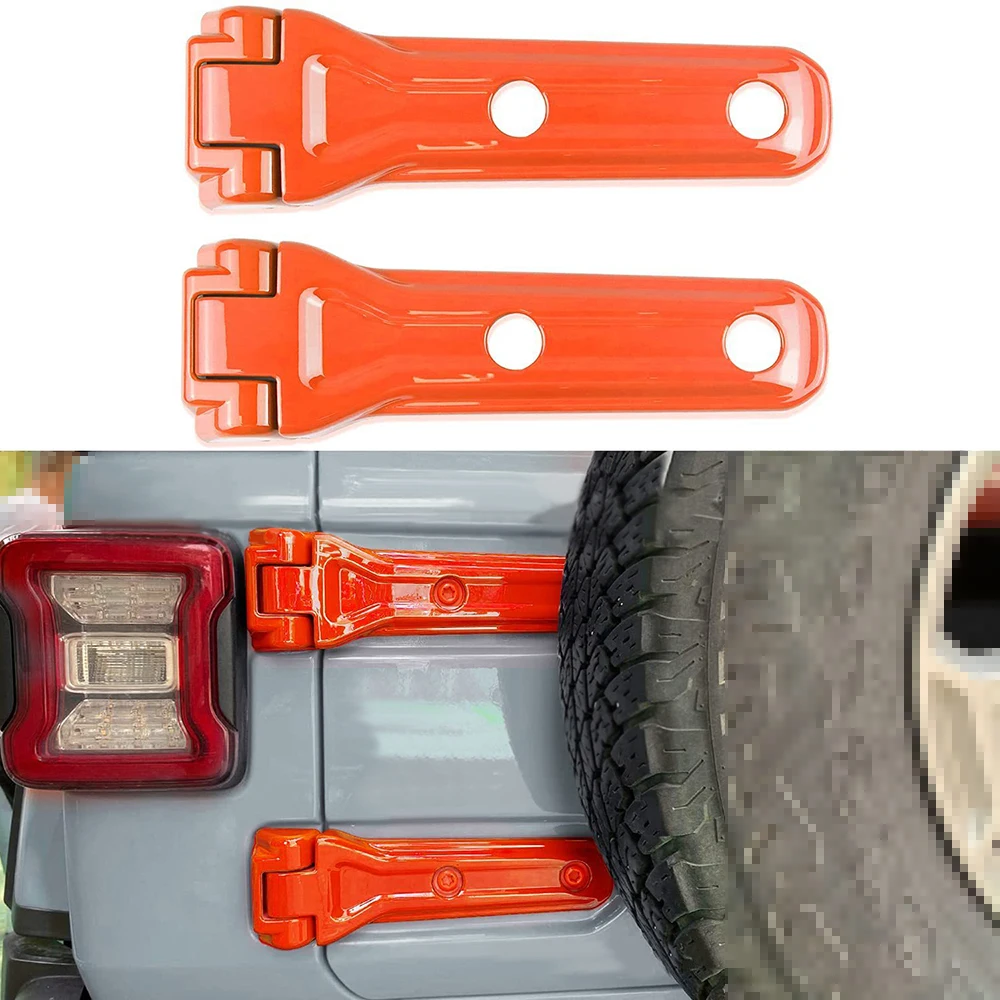 سيارة الباب الخلفي قطع الغيار الإطارات الباب الخلفي المفصلي غطاء الزخارف ل جيب رانجلر JL JLU 2018 الملحقات الخارجية