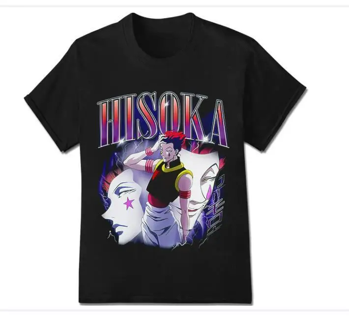 

Новинка, Лидер продаж, футболка Hisoka, забавный, унисекс, подарок папе, новинка, подарок папе-Лидер продаж