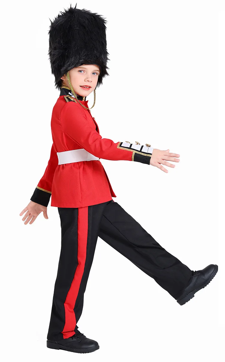 Halloween Costumes Europe British Royal Guard Costume for Boys Queen's Guard Costume Dress Up Prince William Soldiers Outfits view 6