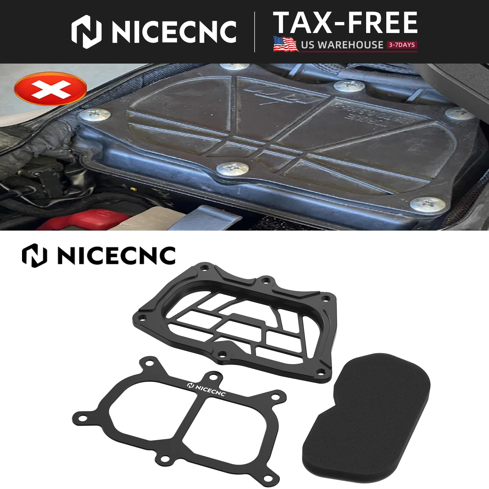 

(US Stock) Air Filter Box Cover Kit For KTM 390 Adventure 2021-2024 125 200 250 390 Duke 17-23 Husqvarna SVARTPILEN VITPILEN 401